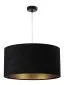 Lampa wisząca HOME 60 czarna/złota w kształcie walca | MIRAT. w stylu kolekcja