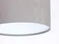 Lampa wisząca HOME 30 szara/biała ręcznie robiona welurowa | MIRAT. w stylu kolekcja