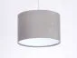 Lampa wisząca HOME 30 szara/biała ręcznie robiona welurowa | MIRAT. w stylu kolekcja