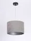 Lampa wisząca HOME 30 szara/srebrna mała do sypialni | MIRAT. w stylu kolekcja