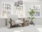 Lampa wisząca HOME 30 szara/srebrna mała do sypialni | MIRAT. w stylu kolekcja