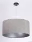 Lampa wisząca HOME 50 szara/srebrna walec do salonu | MIRAT. w stylu kolekcja