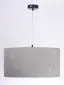 Lampa wisząca HOME 60 szara/srebrna welurowa polskiej produkcji | MIRAT. w stylu kolekcja