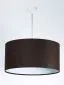 Lampa wisząca HOME 30 brązowa/biała welurowa mała | MIRAT. w stylu kolekcja