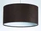 Lampa wisząca HOME 60 brązowa/biała polskiej produkcji welurowa | MIRAT. w stylu kolekcja