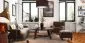Lampa wisząca HOME 40 brązowa/biała walec do jadalni | MIRAT. w stylu kolekcja