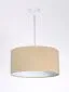 Lampa wisząca HOME 40 beżowa/biała do jadalni welurowa | MIRAT. w stylu kolekcja