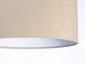 Lampa wisząca HOME 50 beżowa/biała w kształcie walca | MIRAT. w stylu kolekcja