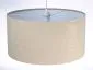 Lampa wisząca HOME 50 beżowa/biała w kształcie walca | MIRAT. w stylu kolekcja