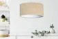 Lampa wisząca HOME 50 beżowa/biała w kształcie walca | MIRAT. w stylu kolekcja