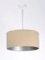 Lampa wisząca HOME 60 beżowa/srebrna w stylu glamour | MIRAT.