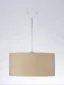 Lampa wisząca HOME 60 beżowa/srebrna w stylu glamour | MIRAT.