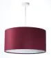 Lampa wisząca HOME 50 bordowa/biała nad stół welurowa | MIRAT.