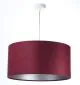 Lampa wisząca HOME 60 bordowa/srebrna nad stół do salonu | MIRAT.