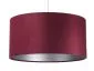 Lampa wisząca HOME 40 bordowa/srebrna w stylu glamour | MIRAT.