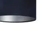 Lampa wisząca HOME 60 granatowa/srebrna welurowa na 1 żarówkę | MIRAT.