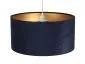 Lampa wisząca HOME 40 granatowa/złota welurowa do salonu | MIRAT.