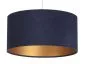 Lampa wisząca HOME 40 granatowa/złota welurowa do salonu | MIRAT.