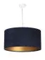 Lampa wisząca HOME 60 granatowa/złota duża w stylu glamour | MIRAT.