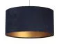 Lampa wisząca HOME 50 granatowa/złota w kształcie walca polskiej produkcji | MIRAT.