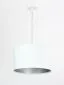 Lampa wisząca HOME 30 biała/srebrna polskiej produkcji nowoczesna | MIRAT.