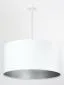 Lampa wisząca HOME 60 biała/srebrna ręcznie robiona polskiej produkcji | MIRAT.