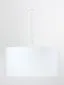 Lampa wisząca HOME 60 biała/srebrna ręcznie robiona polskiej produkcji | MIRAT.