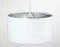 Lampa wisząca HOME 60 biała/srebrna ręcznie robiona polskiej produkcji | MIRAT.