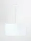Lampa wisząca HOME 40 biała/złota welurowa polskiej produkcji | MIRAT.