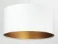 Lampa wisząca HOME 50 biała/złota ręcznie robiona do salonu | MIRAT.