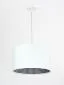 Lampa wisząca HOME 30 biała elegancka welurowa | MIRAT.