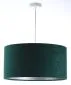 Lampa wisząca HOME 60 zielona/srebrna nad stół w stylu glamour | MIRAT.