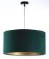 Lampa wisząca HOME 50 zielona/złota walec duża | MIRAT.