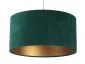 Lampa wisząca HOME 40 zielona/złota welurowa do salonu | MIRAT.