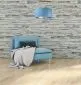 Lampa wisząca HOME 50 błękitna/srebrna welurowa do sypialni | MIRAT. w stylu kolekcja