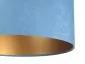 Lampa wisząca HOME 60 błękitna/złota do salonu nowoczesna | MIRAT. w stylu kolekcja