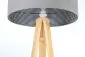 Lampa stojąca HOME 40 szara/sosna na trójnogu | MIRAT.