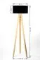 Lampa stojąca HOME 40 czarna/złota/sosna na trójnogu | MIRAT. w stylu kolekcja