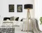 Lampa stojąca HOME 40 czarna/złota/sosna na trójnogu | MIRAT. w stylu kolekcja
