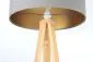 Lampa stojąca HOME 40 szara/złota/sosna w stylu glamour | MIRAT.