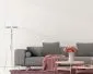 Lampa stojąca HOME 40 biała/pepitka/biała w stylu skandynawskim | MIRAT.