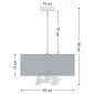Lampa wisząca BUBBLE LIGHT 40cm kremowa dekoracyjna I sklep meblowy MIRAT.