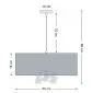 Lampa wisząca BUBBLE LIGHT 50cm kremowa glamour I sklep meblowy MIRAT.