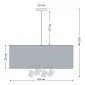 Lampa wisząca BUBBLE LIGHT 60cm kremowa satynowa I sklep meblowy MIRAT.  kolekcja ball