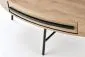 Stolik kawowy CAROLINA 120x60 dąb/czarna do salonu w stylu industrialnym | MIRAT. styl LOFT