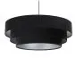 Lampa wisząca TRIO czarna/srebrna w stylu glamour | MIRAT. w stylu kolekcja