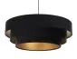 Lampa wisząca TRIO czarna/złota welurowa polskiej produkcji | MIRAT. w stylu kolekcja