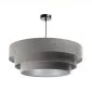 Lampa wisząca TRIO szara/srebrna nowoczesna do salonu | MIRAT. w stylu  kolekcja