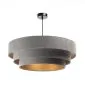 Lampa wisząca TRIO szara/złota ręcznie robiona nad stół | MIRAT. w stylu kolekcja
