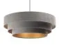 Lampa wisząca TRIO szara/złota ręcznie robiona nad stół | MIRAT. w stylu kolekcja